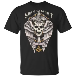 Son Of Light Winged Skull With Sword Freemason Freemason Square & Compass