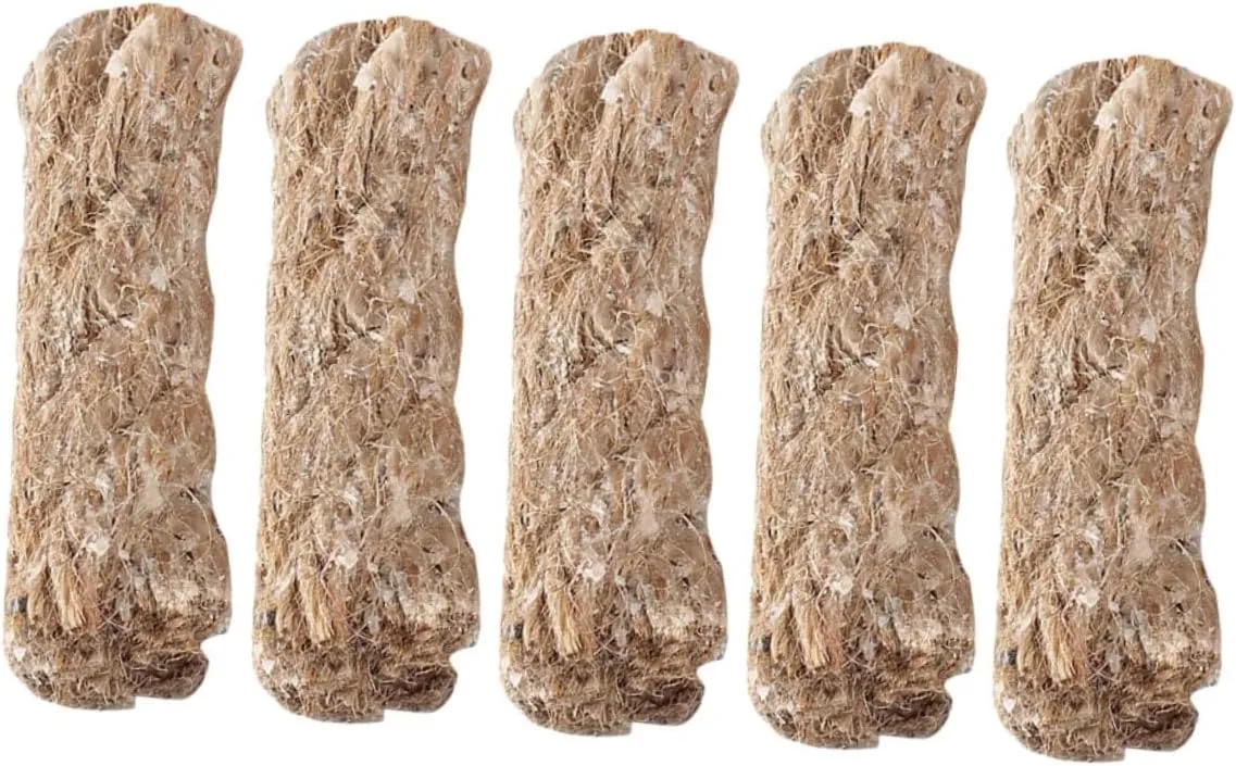 Sosoport 3sets Camping Ropes Fire Starter Tool Survival Cord Practical Jute Ropes Wick 5pcs*3