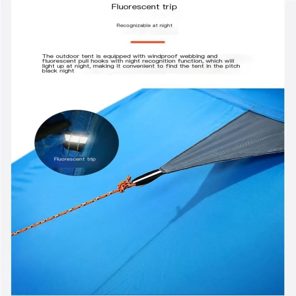 Spacious and Lightweight Outdoor Camping Tent Double Layer Portable Windproof and Rainproof Breathable Tent Mountaineering Tent Outdoor Tent