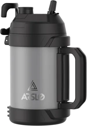Sports Water Jug - Gallon Water Bottle - Large Insulated Stainless Steel Bottle for Gym, Workouts, Basketball, Football, Soccer - Keep Water Cold for Up To 24 Hours - 108 Ounce (Graphite)