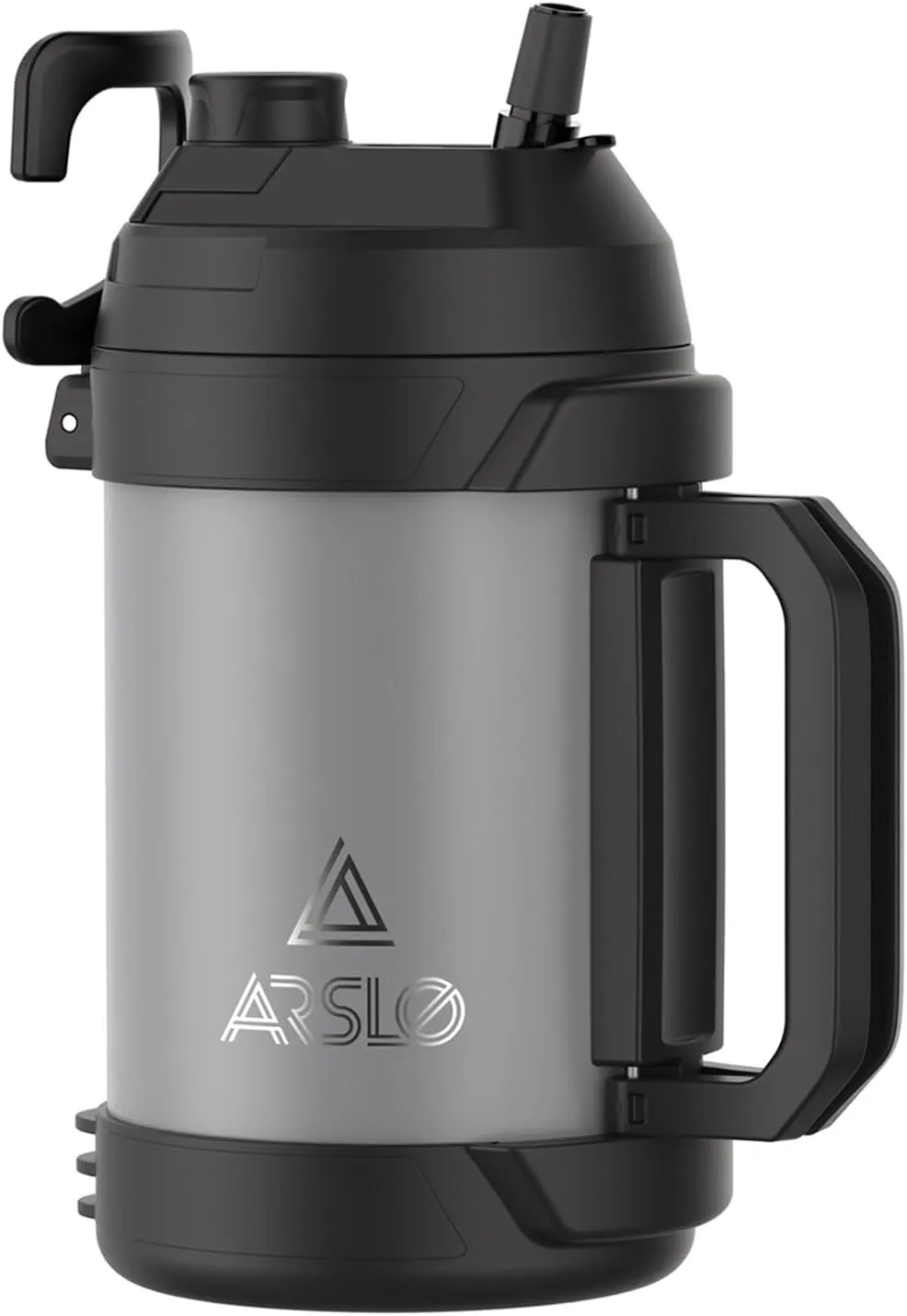 Sports Water Jug - Gallon Water Bottle - Large Insulated Stainless Steel Bottle for Gym, Workouts, Basketball, Football, Soccer - Keep Water Cold for Up To 24 Hours - 108 Ounce (Graphite)