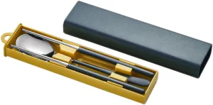 Stainless Steel Silverware Set Portable Dinner Spoon Chopstick Food Tableware