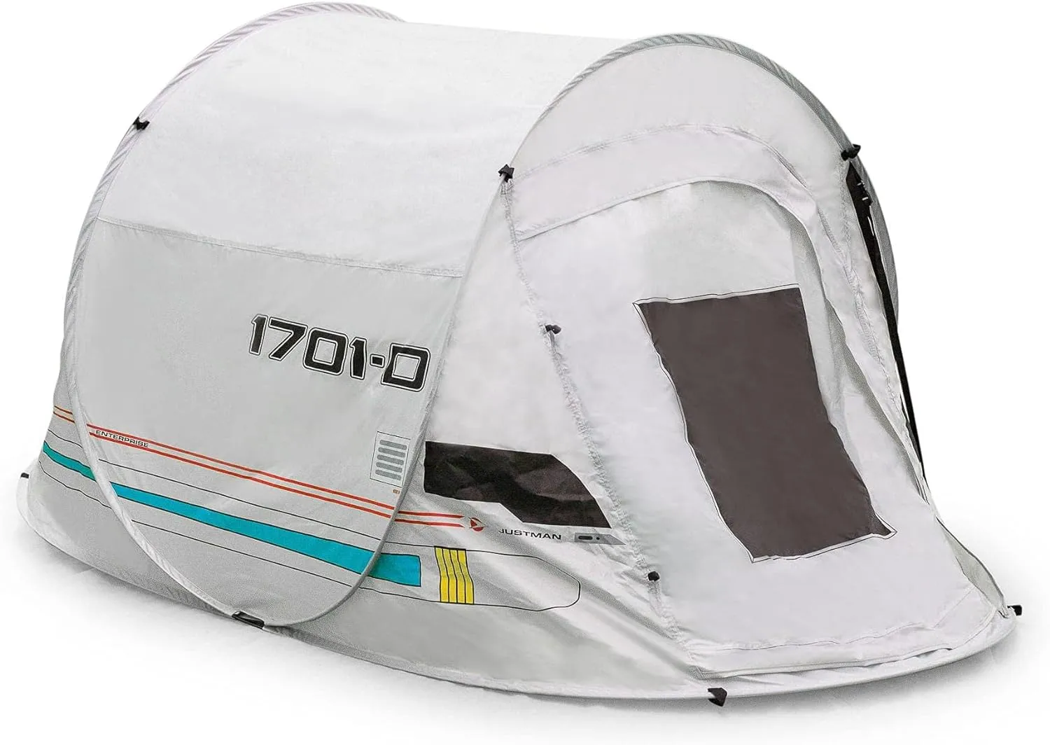 Star Trek: The Next Generation Shuttlecraft Justman 2-Person Camping Tent | Indoor And Outdoor Activities | Pop-Up Camping Tents & Shelters, Accessories | 95 x 47 x 43 Inches