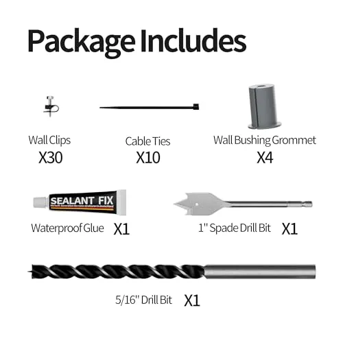 Starlink Cable Routing Kit for Gen 2 Gen 3 Starlink Cable Grommets Wall Pass Through Tool Kit   Starlink Gen 3 Router Mount, 2 in 1 Wall Mount for Starlink Standard Router and Power Supply