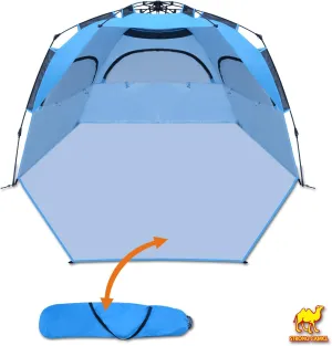 Strong Camel Beach Canopy Sun Shade Shelter Camping Pop Up Tent Outdoor Portable Waterproof W Carry Bag