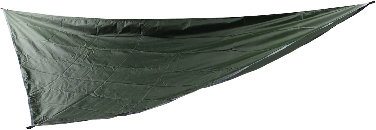 Strong Metal Spikes Camping Tent Tarp, Premium 210T Polyester, Wind Rope x4, Lightweight. Waterproof, Coldproof, Camping Hammock Rain Fly Tarp and, Portable Single