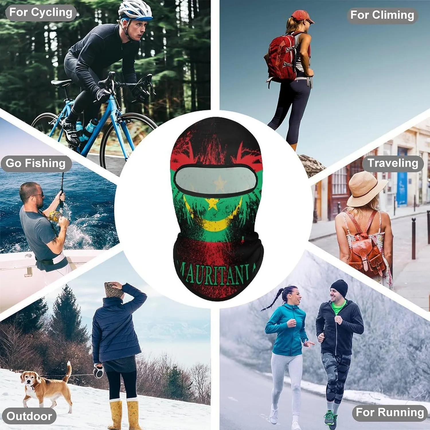 Sun Protection Balaclava Face Mask for Men Women Full Cooling Neck Gaiter for Motorcycle Fishing Sports