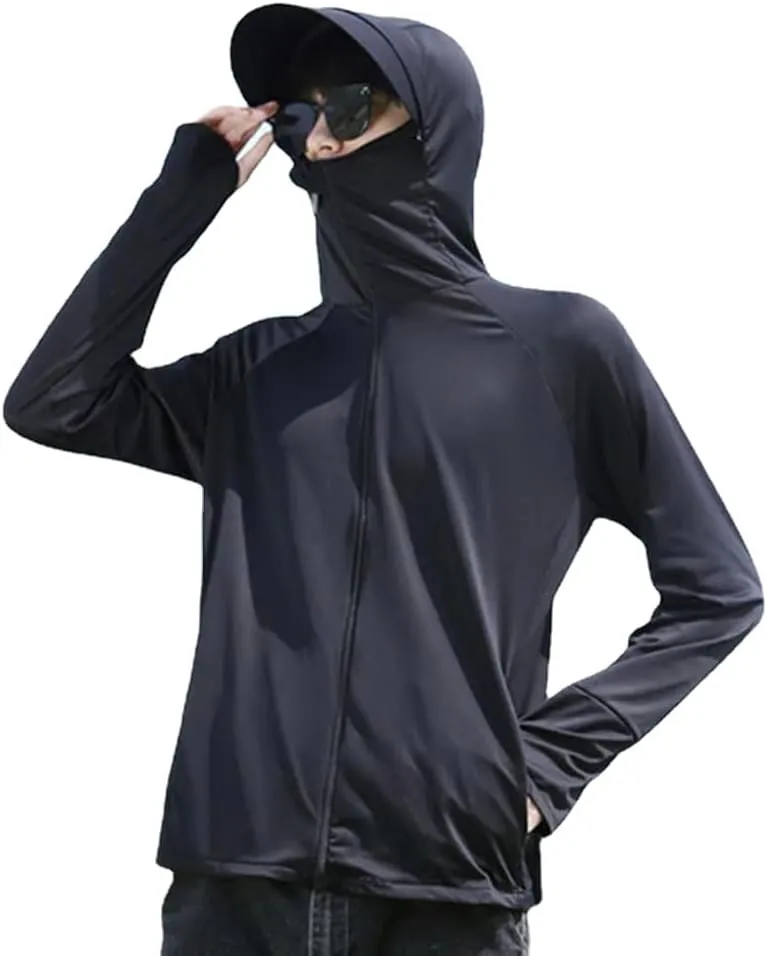 Sun Protection Jacket Unisex, Zip Up Hoodie Long Sleeve,UV Cooling Hoodie Long Sleeve
