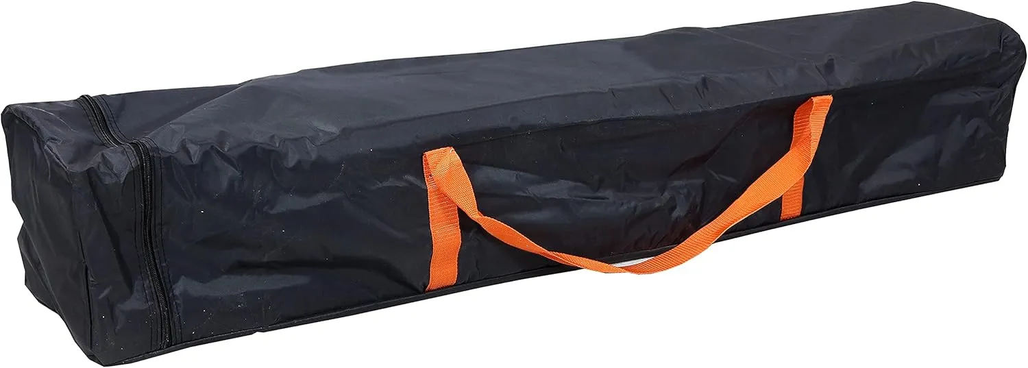 Sunnydaze Large Duffle Bag - Long Camping Bag for Tent or Equipment - Canopy Replacement Storage - Heavy-Duty - Black - 54 Inch