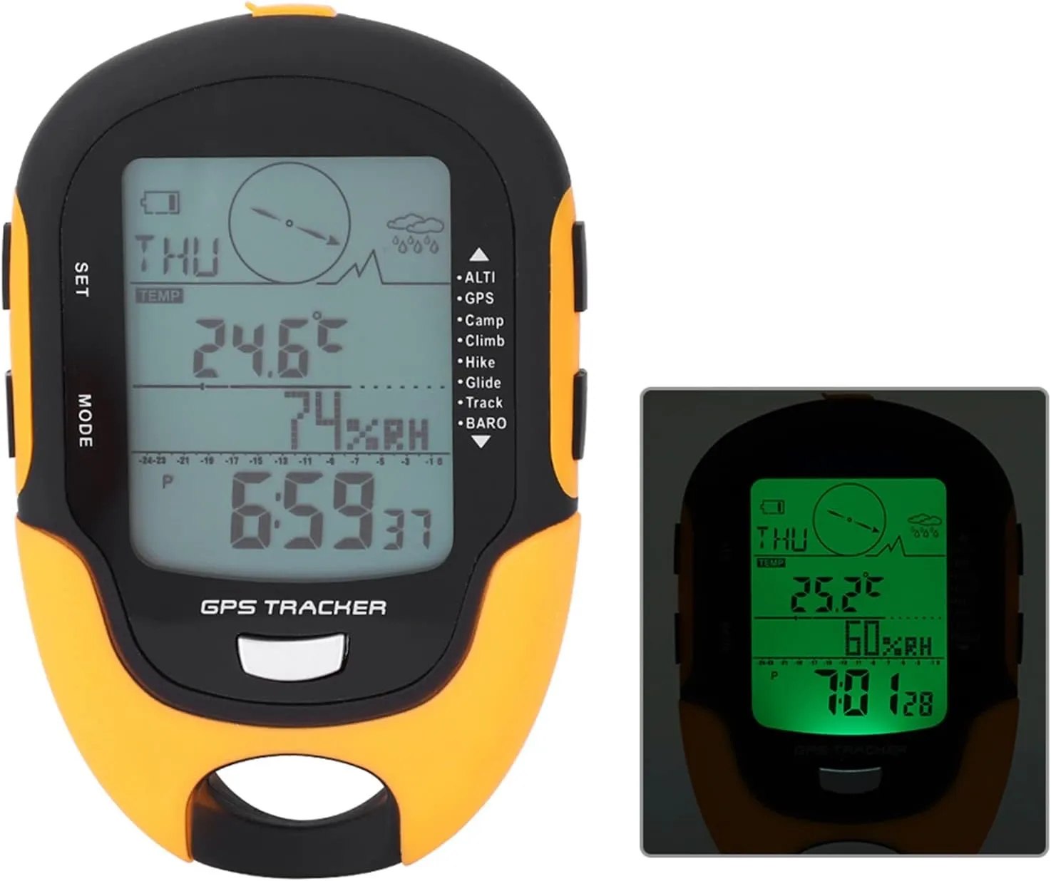 SUNROAD Digital Altimeter Barometer Thermometer Hygrometer GPS Receiver for Outdoor Activities
