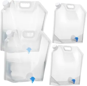 SUPVOX Aquatainer Collapsible Water Bottle 2l Jug with Jug Spout Portable for Camping Hiking Travel