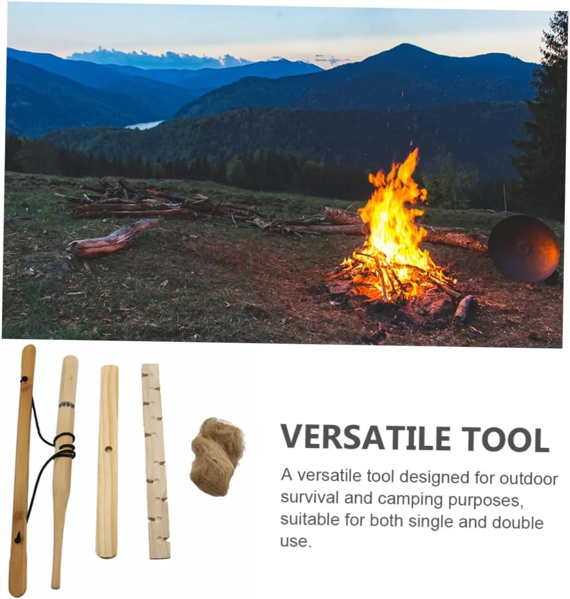 SUPVOX Camping Fire Starter for Campfires Fire Piston Kit Camping Fire Equipments Emergency Ignitor Kit Outdoor