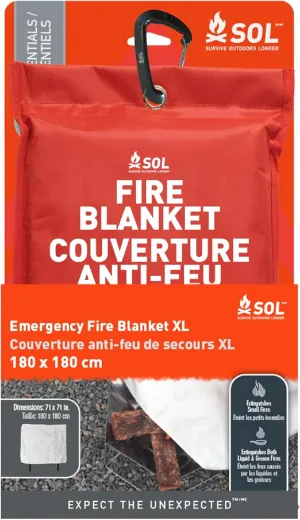 Survive Outdoors Longer Emergency Fire Safe Fire Blanket XL White