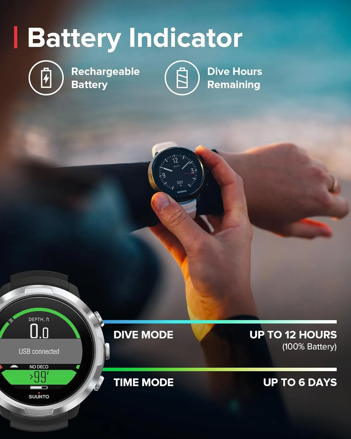 Suunto D5 Black Dive Computerwith Color Screen And Exchangeable Straps