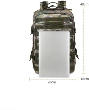 Tactical Backpack Military Molle Hiking 20-35L Assault tactics for mountaineering travel outdoor camouflage digital green camouflage
