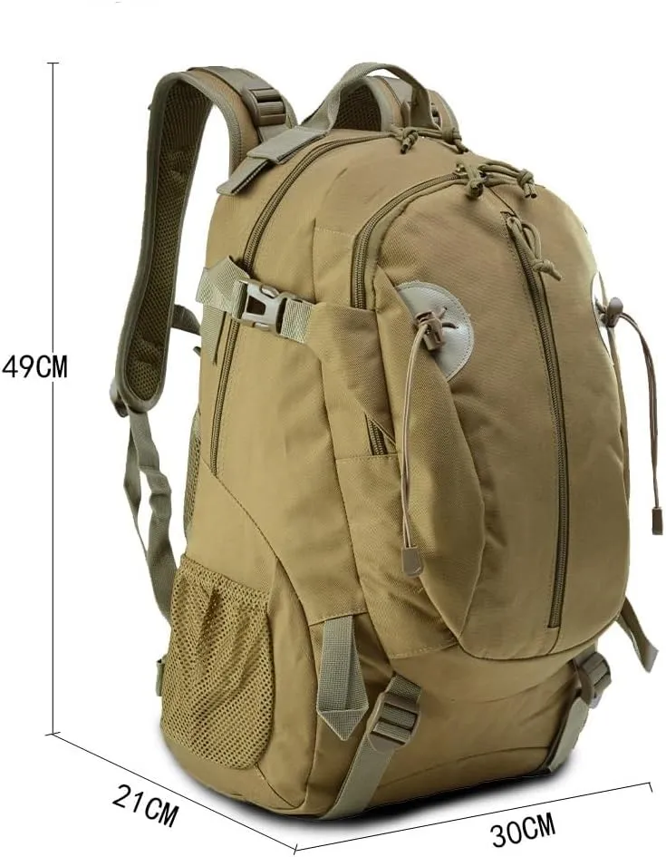 Tactical Backpack Military Molle Hiking 20-35L camouflage tactical hiking mountaineering sports outdoor desert digital color