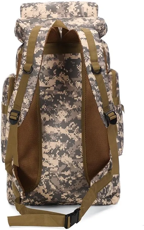 Tactical Backpack Military Molle Hiking 80L Camouflage Tactical Jungle Digital Camo
