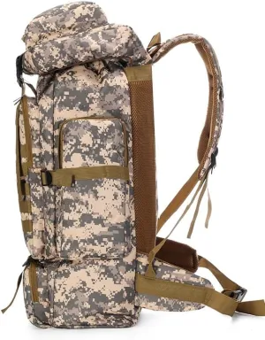 Tactical Backpack Military Molle Hiking 80L Camouflage Tactical Jungle Digital Camo