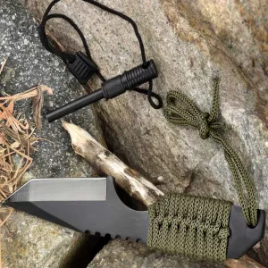 Tactical Knife With Fire Starter