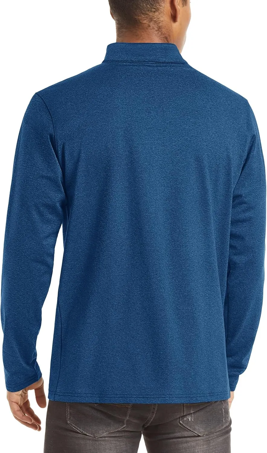 TACVASEN Men's Quarter Zip Up Pullover Long Sleeve Sweatshirt 1/4 Zip Golf Shirt Winter Fleece Lined Thermal Pullover