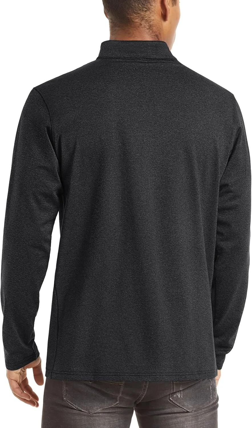 TACVASEN Men's Quarter Zip Up Pullover Long Sleeve Sweatshirt 1/4 Zip Golf Shirt Winter Fleece Lined Thermal Pullover