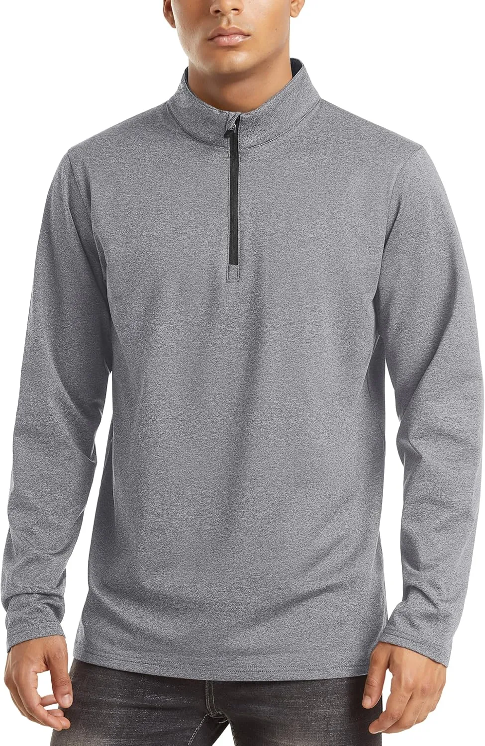 TACVASEN Men's Quarter Zip Up Pullover Long Sleeve Sweatshirt 1/4 Zip Golf Shirt Winter Fleece Lined Thermal Pullover