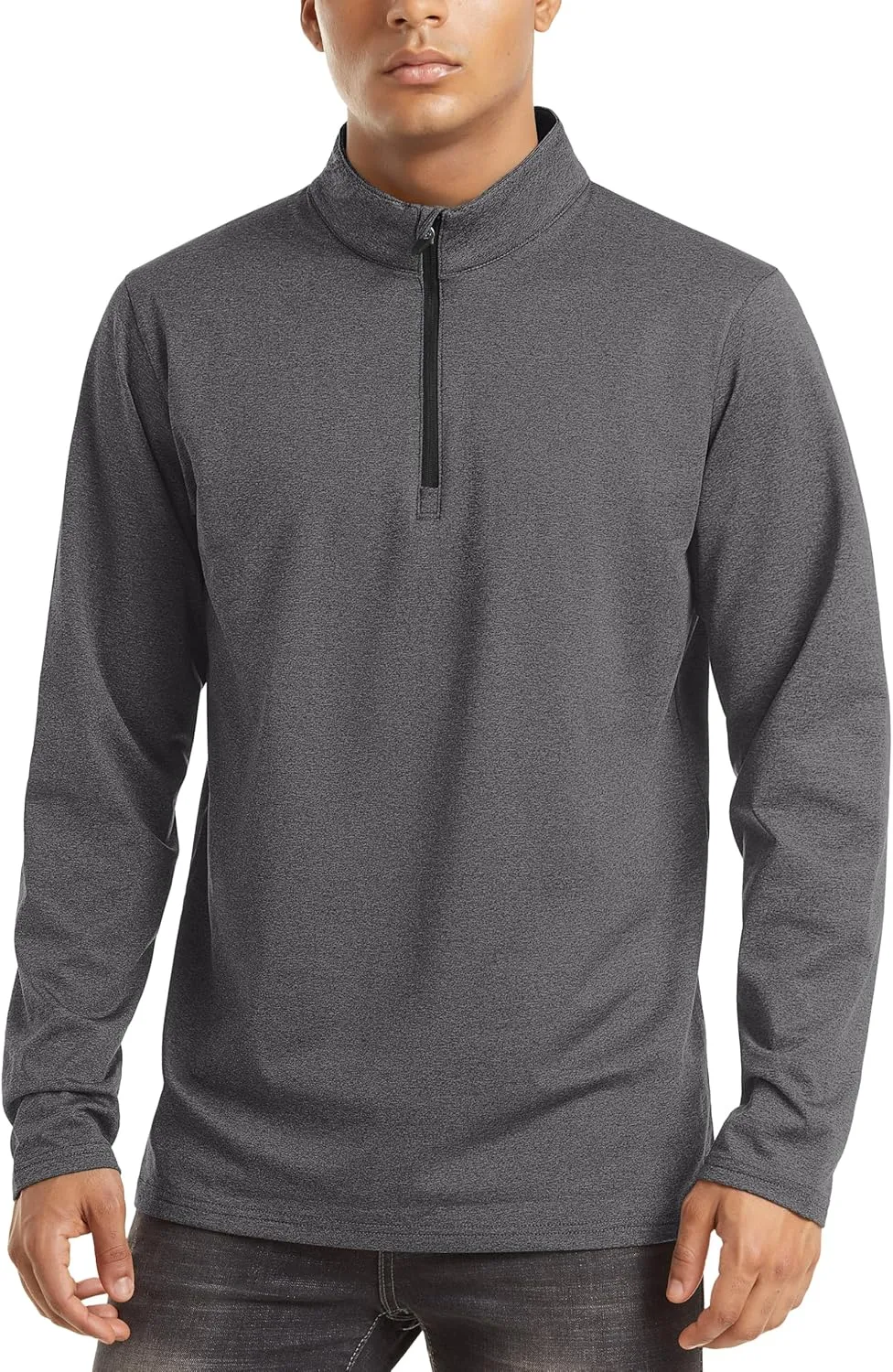 TACVASEN Men's Quarter Zip Up Pullover Long Sleeve Sweatshirt 1/4 Zip Golf Shirt Winter Fleece Lined Thermal Pullover