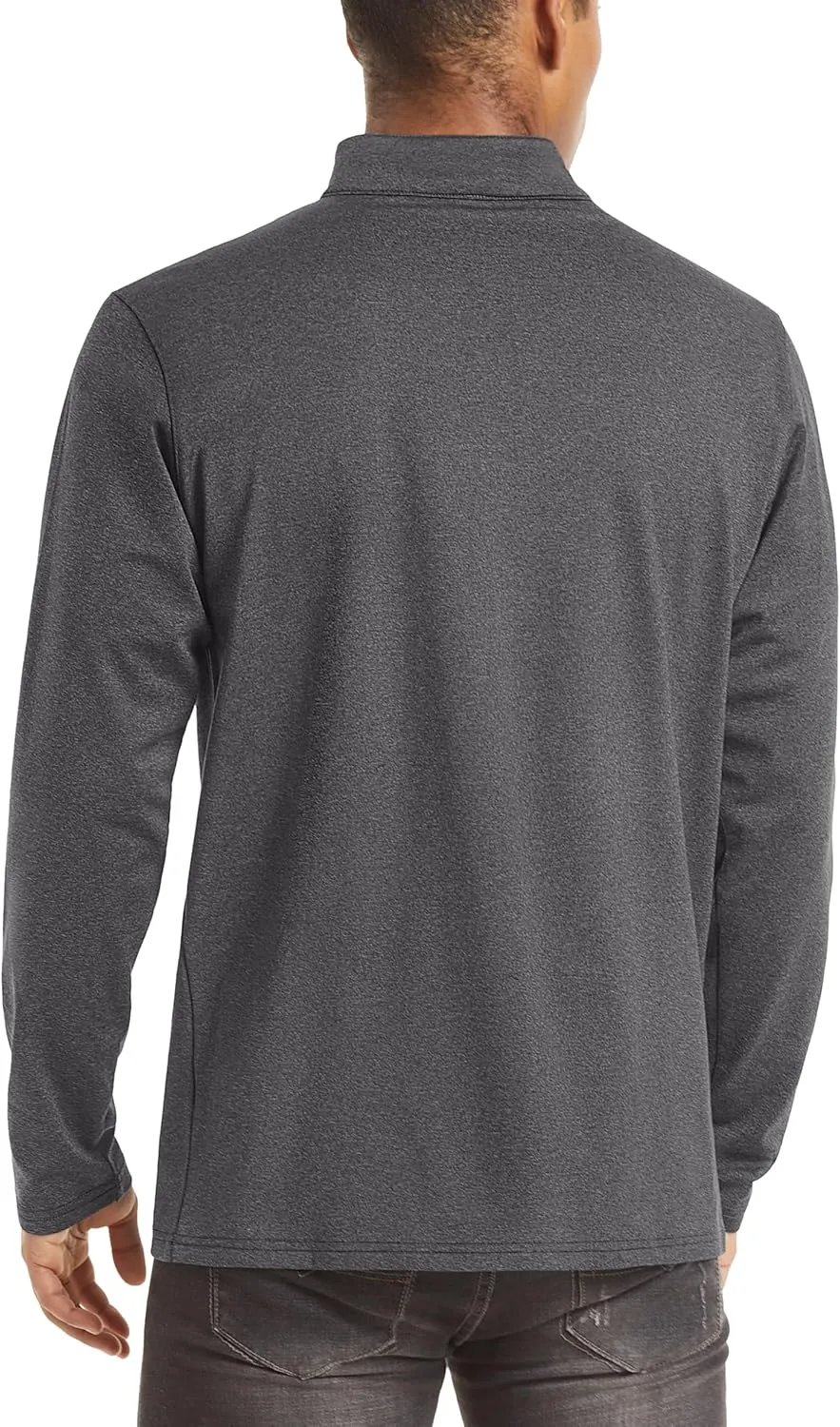 TACVASEN Men's Quarter Zip Up Pullover Long Sleeve Sweatshirt 1/4 Zip Golf Shirt Winter Fleece Lined Thermal Pullover