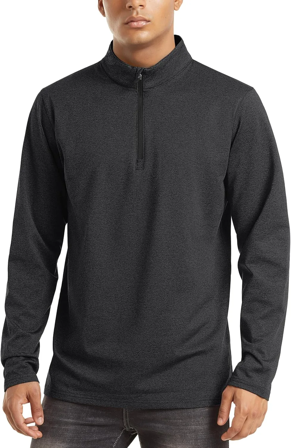 TACVASEN Men's Quarter Zip Up Pullover Long Sleeve Sweatshirt 1/4 Zip Golf Shirt Winter Fleece Lined Thermal Pullover