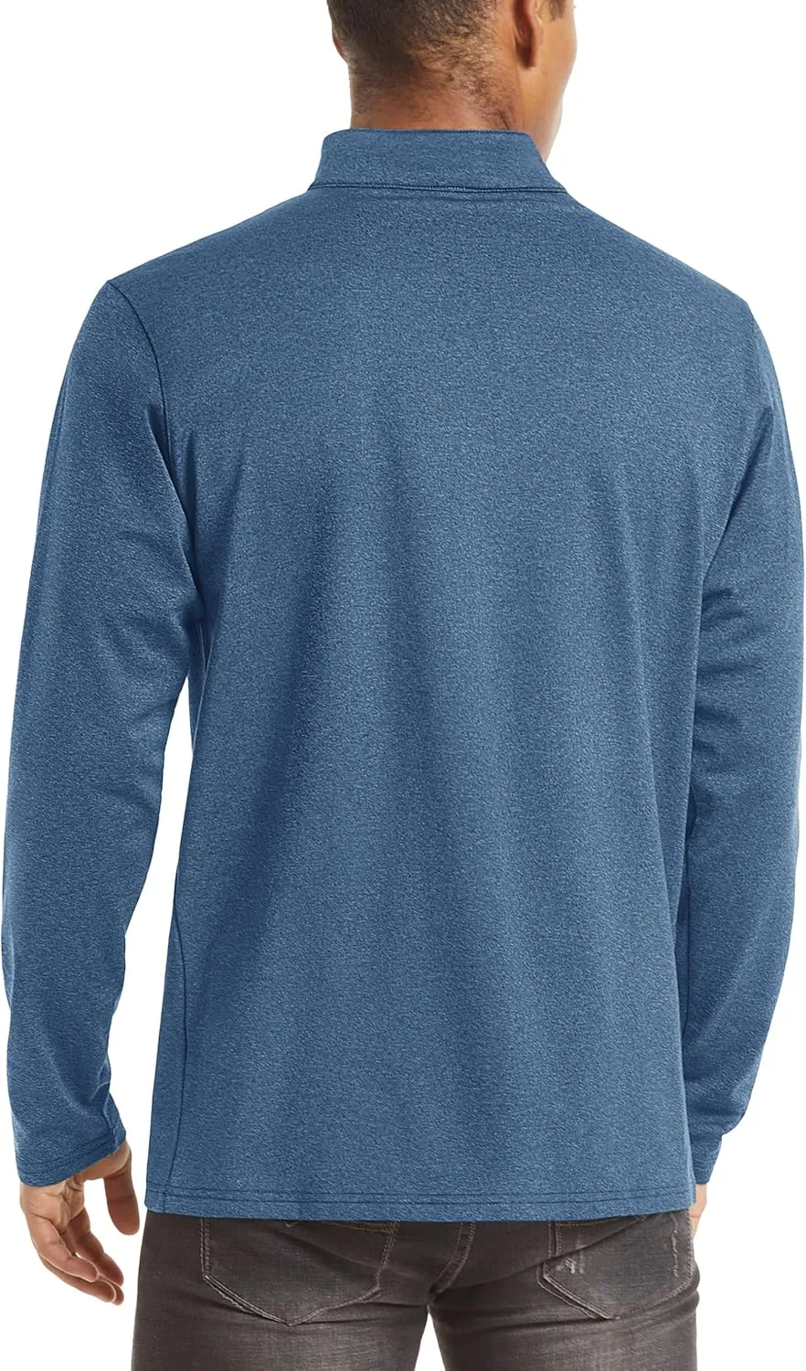 TACVASEN Men's Quarter Zip Up Pullover Long Sleeve Sweatshirt 1/4 Zip Golf Shirt Winter Fleece Lined Thermal Pullover