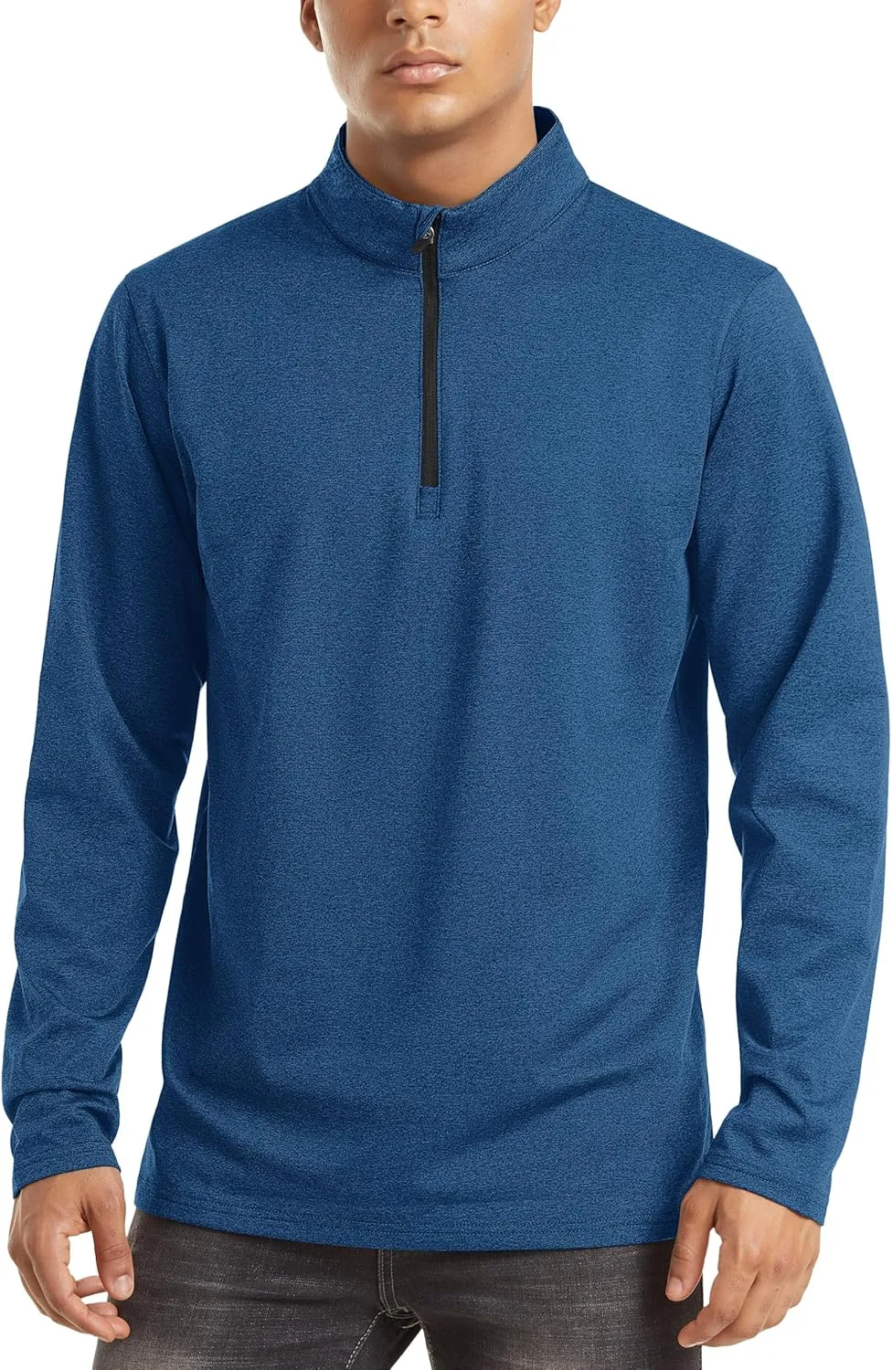 TACVASEN Men's Quarter Zip Up Pullover Long Sleeve Sweatshirt 1/4 Zip Golf Shirt Winter Fleece Lined Thermal Pullover
