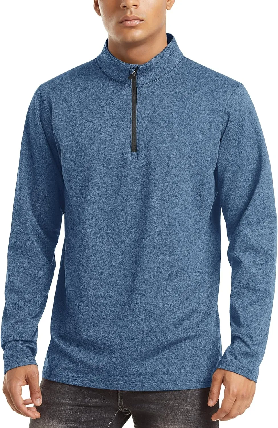 TACVASEN Men's Quarter Zip Up Pullover Long Sleeve Sweatshirt 1/4 Zip Golf Shirt Winter Fleece Lined Thermal Pullover