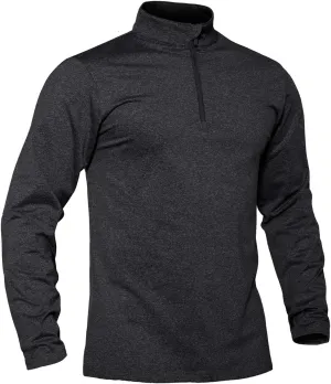 TACVASEN Men's Quarter Zip Up Pullover Long Sleeve Sweatshirt 1/4 Zip Golf Shirt Winter Fleece Lined Thermal Pullover