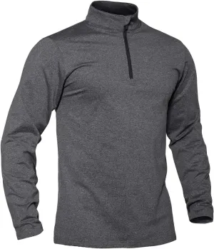 TACVASEN Men's Quarter Zip Up Pullover Long Sleeve Sweatshirt 1/4 Zip Golf Shirt Winter Fleece Lined Thermal Pullover