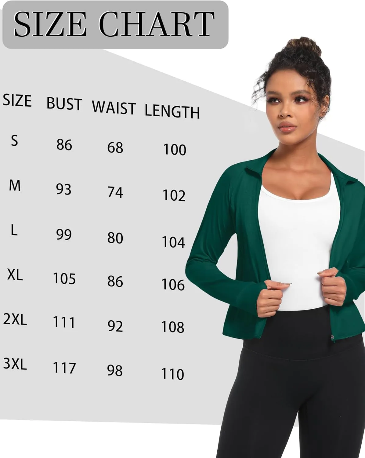 TACVASEN Women's Athletic Zip Up Jacket Long Sleeve Workout Tops for Women UV Protection Golf Outfits