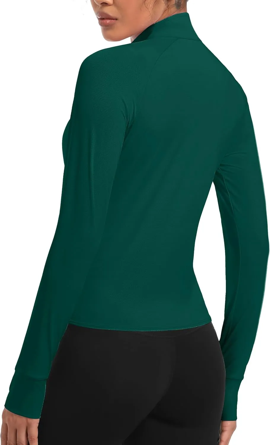 TACVASEN Women's Athletic Zip Up Jacket Long Sleeve Workout Tops for Women UV Protection Golf Outfits