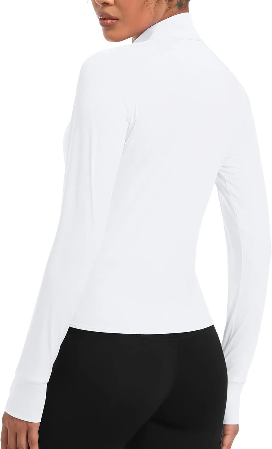 TACVASEN Women's Athletic Zip Up Jacket Long Sleeve Workout Tops for Women UV Protection Golf Outfits