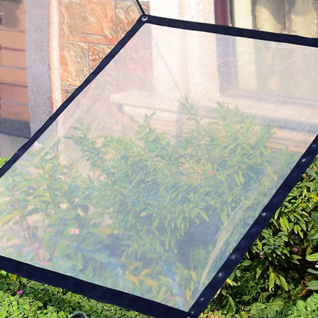 Tarp Waterproof Heavy Duty, Transparent Tarp, Tarpaulin Cover, Tarps with Grommets and Reinforced Edges, Multi Purpose,Tarpaulins, Lightweight