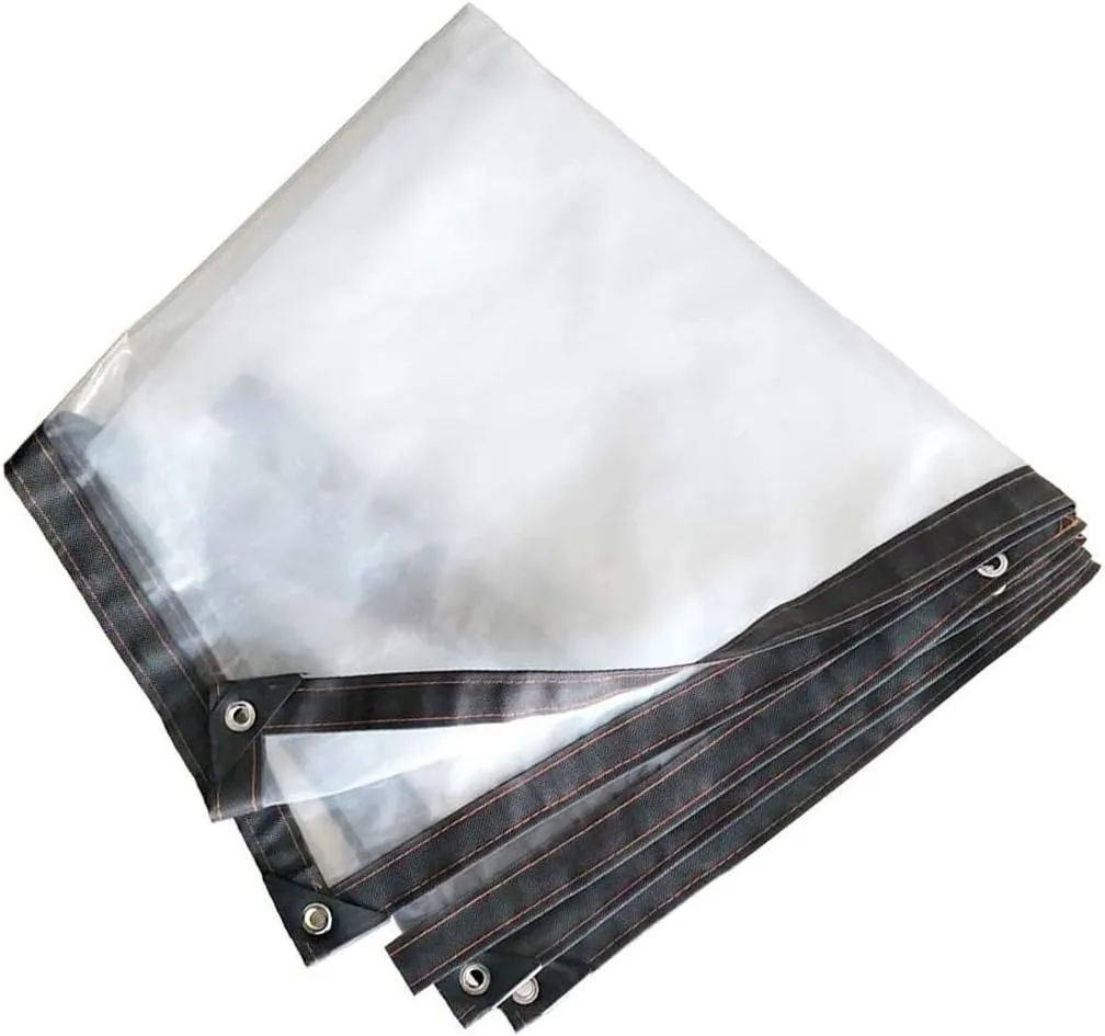 Tarp Waterproof Heavy Duty, Transparent Tarp, Tarpaulin Cover, Tarps with Grommets and Reinforced Edges, Multi Purpose,Tarpaulins, Lightweight