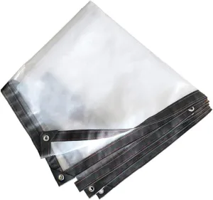 Tarp Waterproof Heavy Duty, Transparent Tarp, Tarpaulin Cover, Tarps with Grommets and Reinforced Edges, Multi Purpose,Tarpaulins, Lightweight