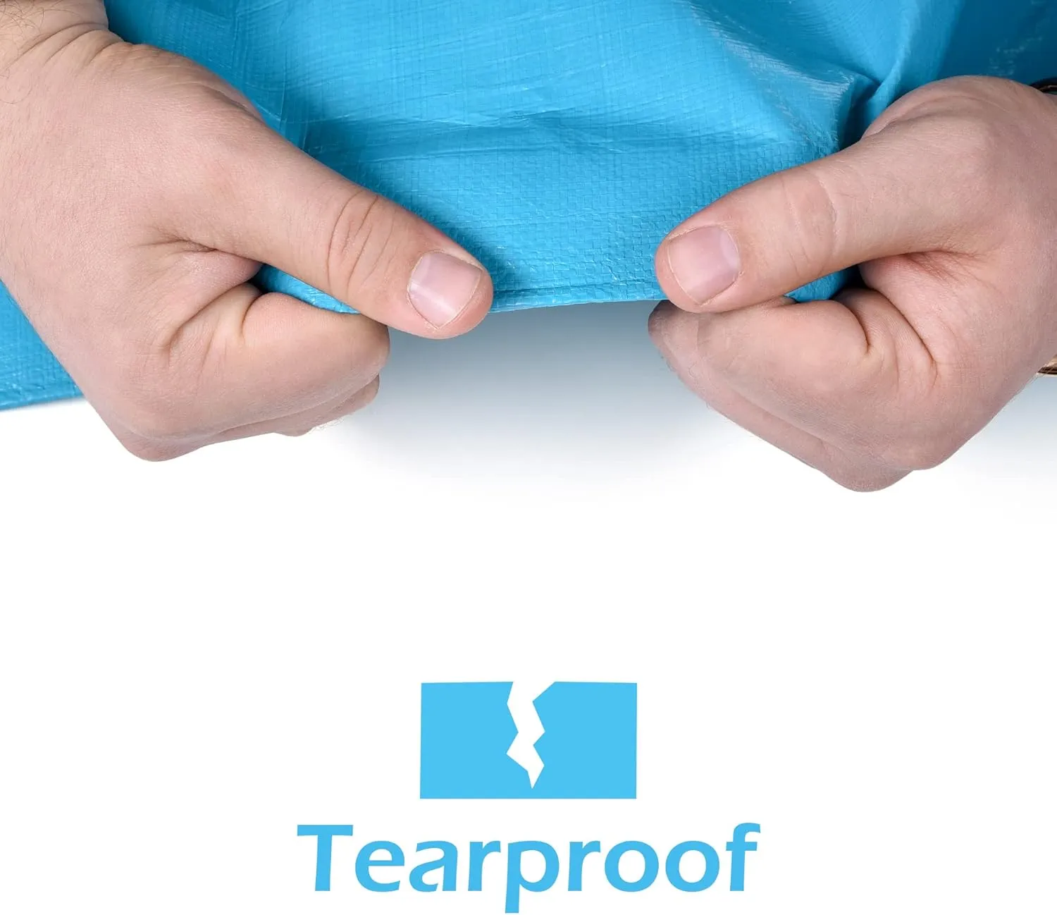Tarps Heavy Duty Waterproof 12x16-12 mil Thick Camping Tent - Blue Tarp 12x16 UV Resistant, Rip & Tear Proof with Metal Grommets – Multipurpose Use for Camping, Tent, Boat, RV, Car, & Pool Cover