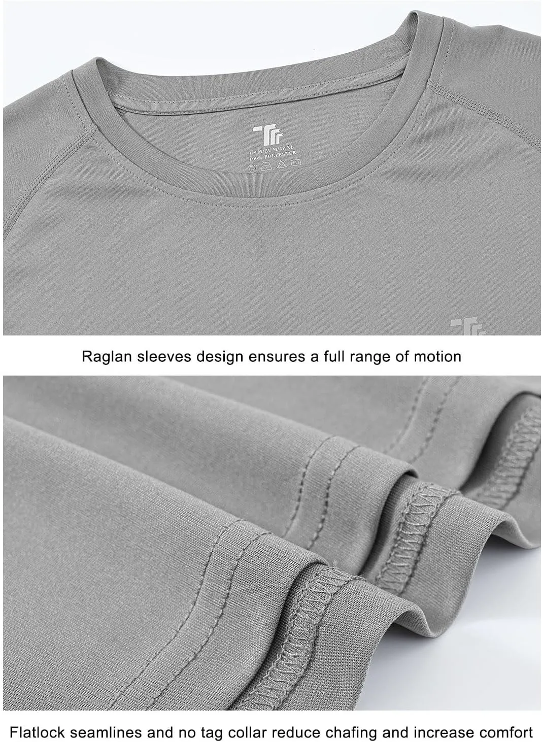 TBMPOY Mens Sun Protection Hiking Shirts Long Sleeve Water UPF 50  SPF UV Shirts Lightweight Fishing Hiking Swimming