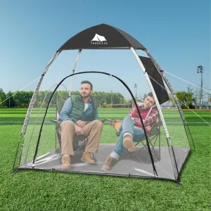 Teabelle Clear Sports Tent - Large 2-3 Person Instant Pop-up Tent with Zipper Window, UV-Proof, Weatherproof for Watching Sports, Camping, Fishing