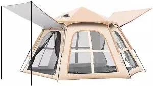 Tent, Camping Tents, 2-in-1 Portable Backpacking Tent with Removable Rainfly, Mesh Windows, Suitable for Family Dome Tent for Camping Hiking Mountaineering