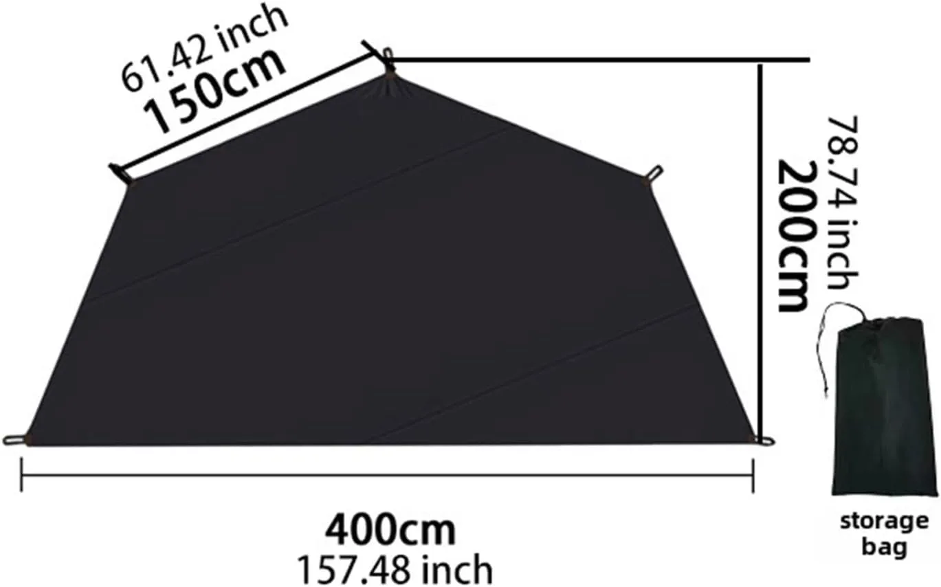 Tent Footprint Picnic Blanket Rainproof Multipurpose Portable Camping Mat Tent Tarp for Hiking Backpacking Outdoor Activities, 320cm