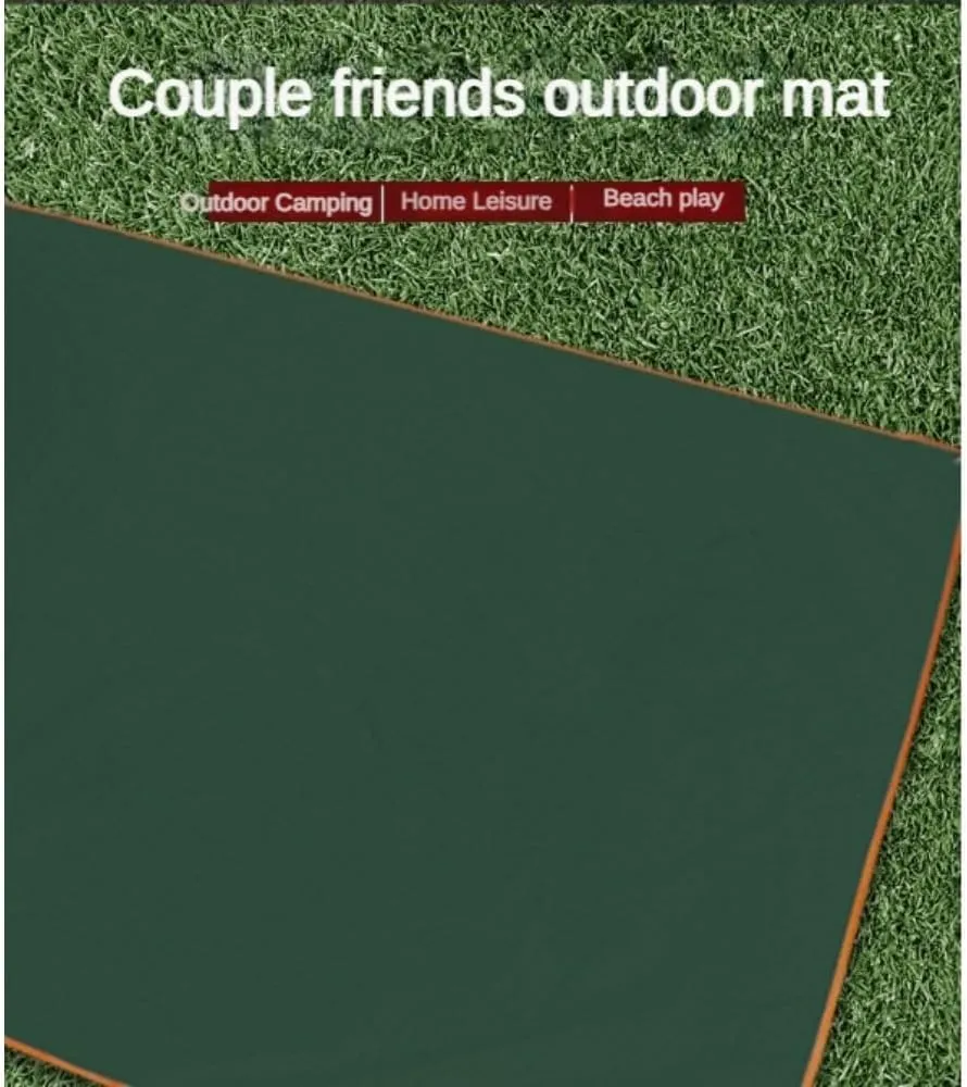 Tent Footprint Waterproof Camping Tarp Mat Picnic Blanket Ground Sheet for Backpacking Hiking Beach (Grey,210 * 250cm)