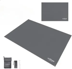 Tent Footprint Waterproof Camping Tarp Mat Picnic Blanket Ground Sheet for Backpacking Hiking Beach (Grey,210 * 250cm)