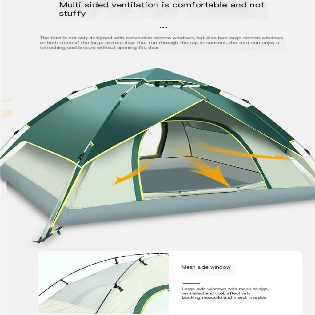 Tent Fully Automatic Tent Outdoor Thickened Rainproof Double-Layer Tent Camping Sunproof and Stormproof Tent Outdoor Tent