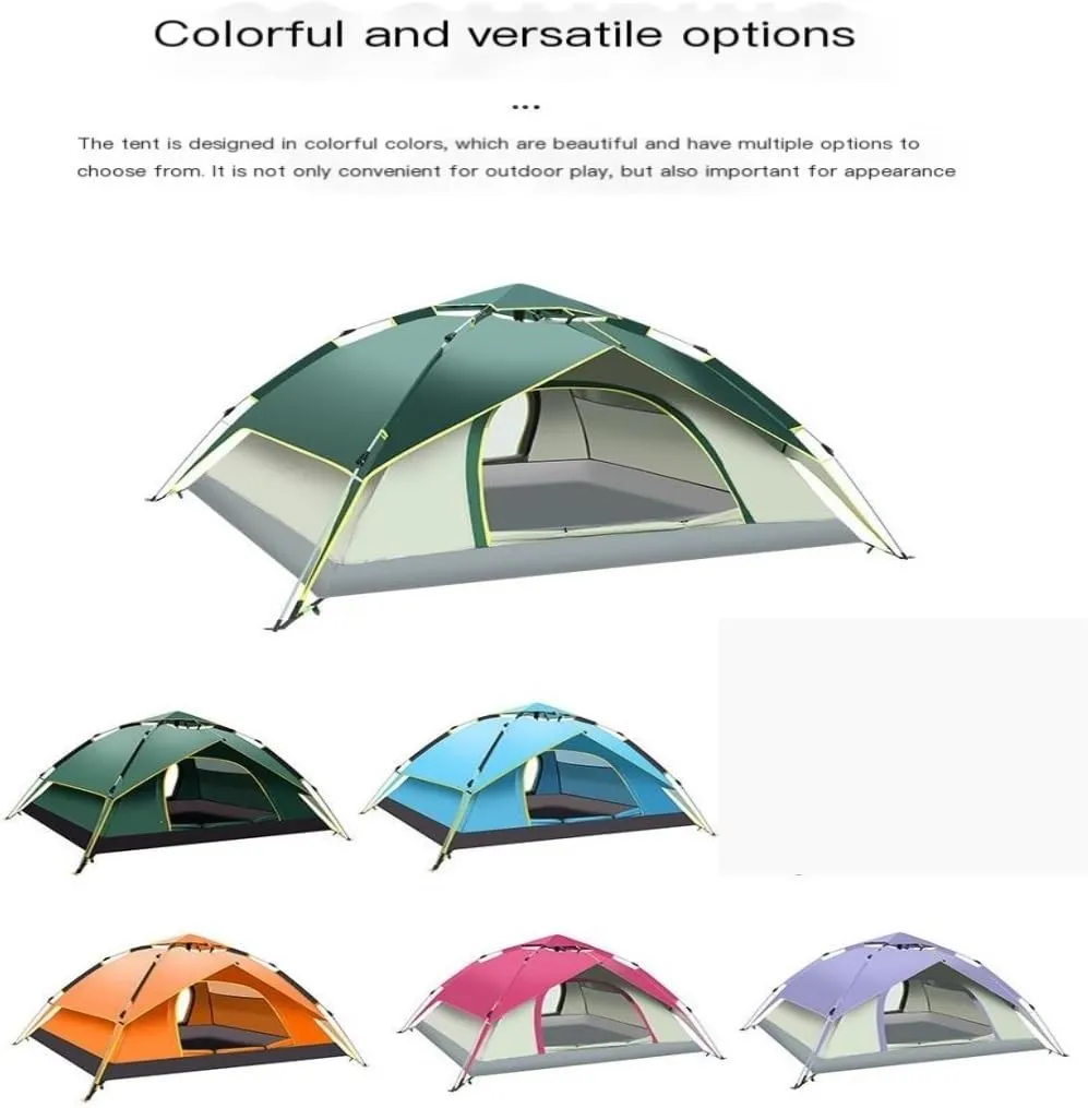 Tent Fully Automatic Tent Outdoor Thickened Rainproof Double-Layer Tent Camping Sunproof and Stormproof Tent Outdoor Tent