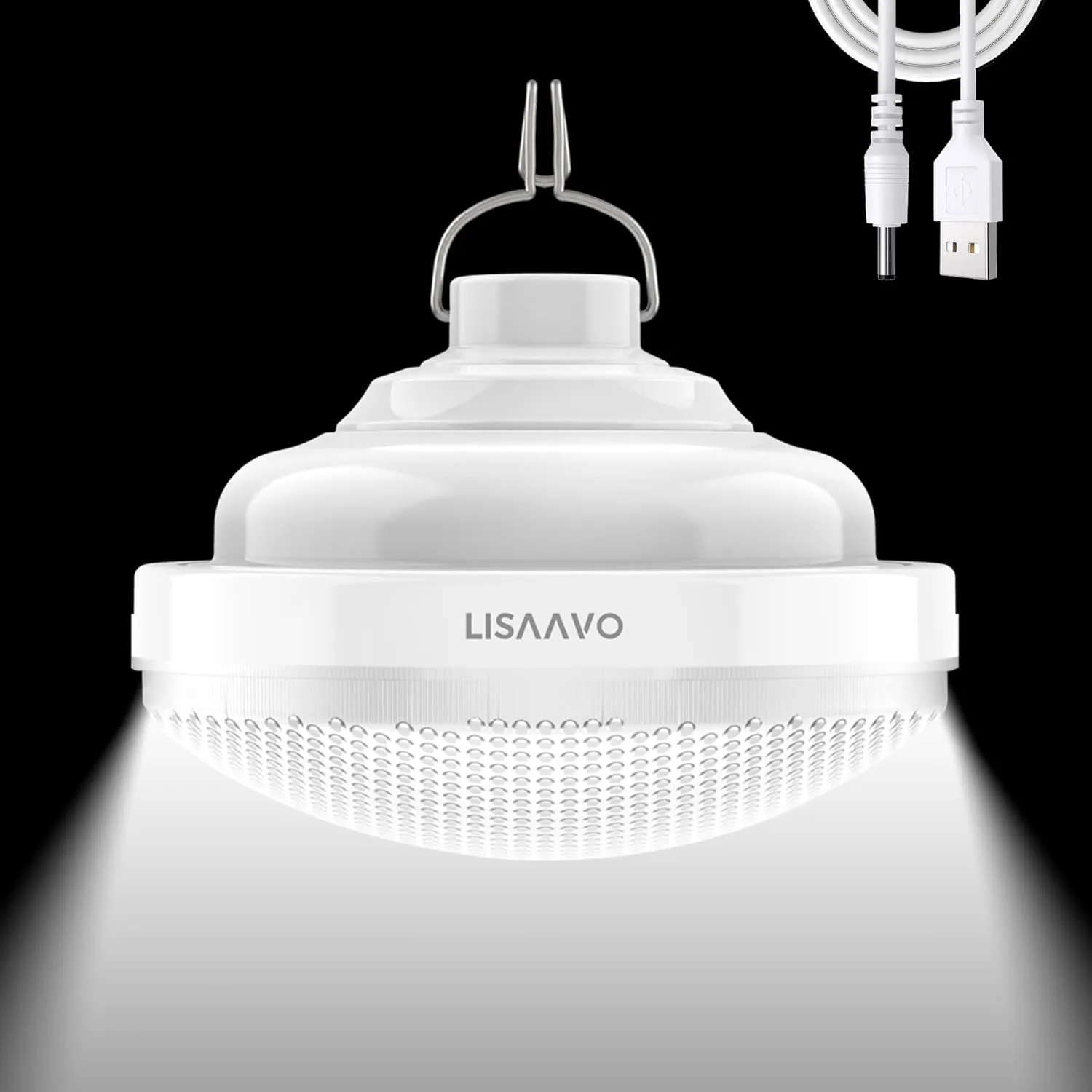 Tent Light Rechargeable 2400mAh Waterproof for Camping,Outdoor,Power Outage(2 Pack)